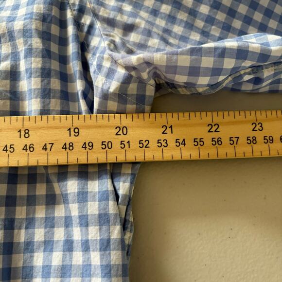 Polo Ralph Lauren Men Long Sleeve Button Down Shirt Medium Blue/ White Checkered - Picture 5 of 9